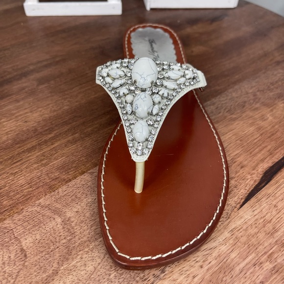 Beverly Feldman Bold Womens Slide Thong Sandals Size 9M - Picture 4 of 8